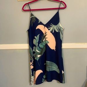 Tropical print sundress